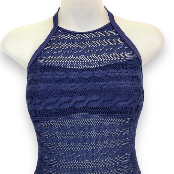 ❌SOLD❌ Y2K NAUTICA navy blue lace one piece swimsuit - Picture 11 of 16
